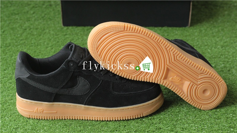 Nike Air Force 1 AF1 07 LV8 Black Suede